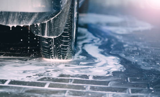 foto proceso lavado coche